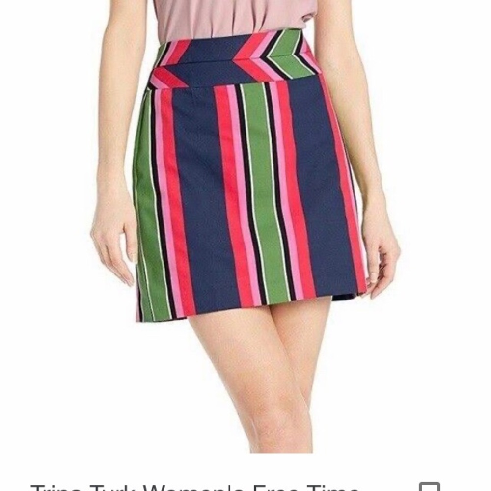 Trina Turk Free Time Striped mini skirt